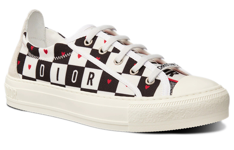 Order (W) Dior Walk'n'Dior Rendah 'Putih Hitam Merah' KCK326DAC_S17X