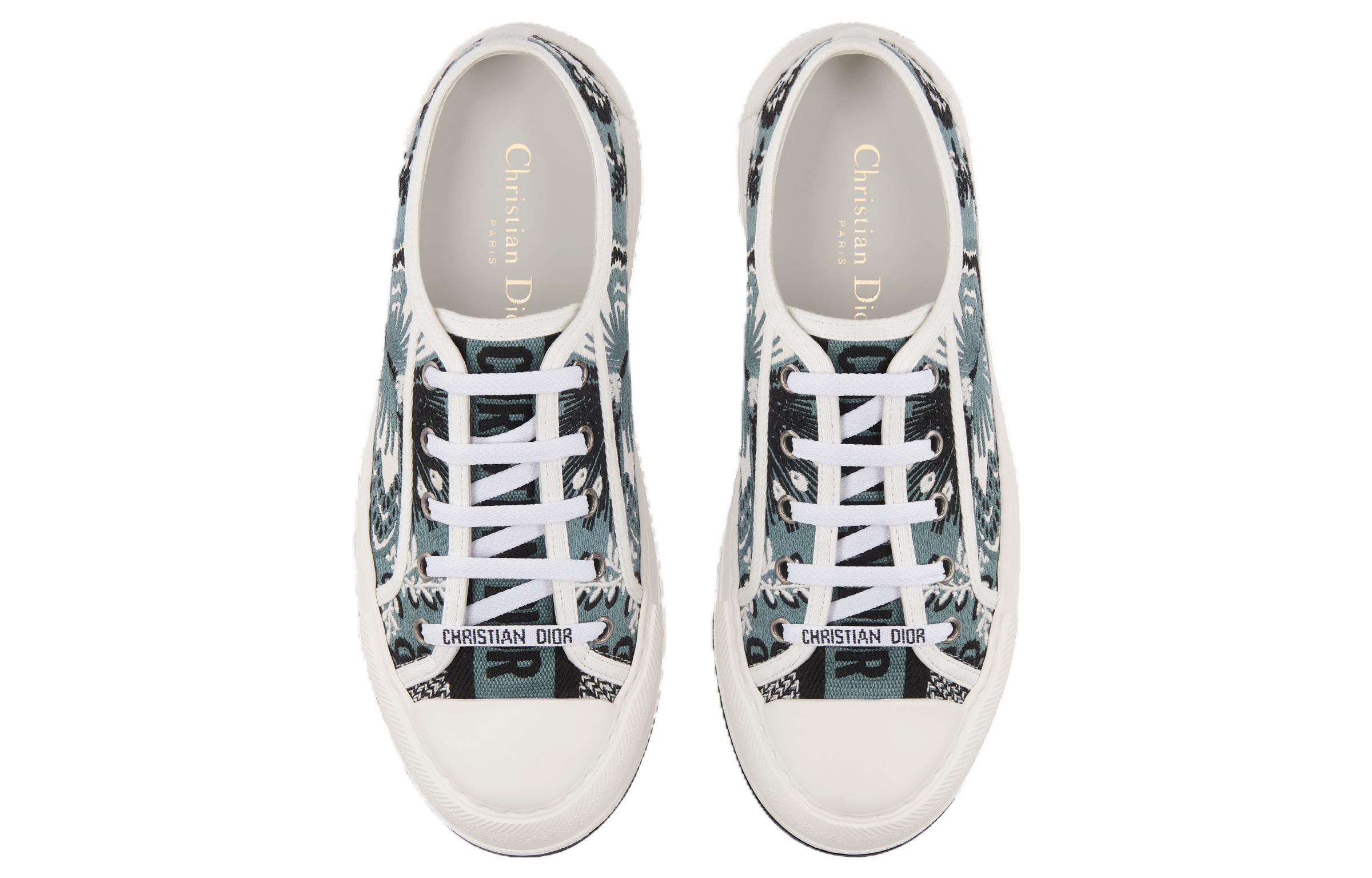 Shop (W) Dior Walk'n'Dior Low Top 'Denim Biru' KCK385BBE_S84B