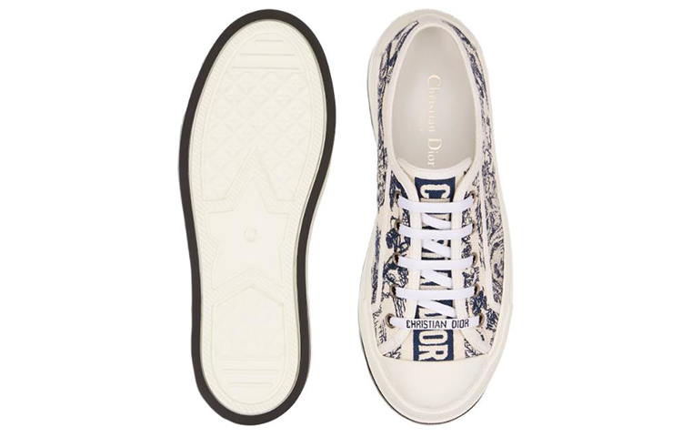 Details for (W) Zapatillas Bajas Dior Walk'n'Dior 'Bordado Blanco Azul' KCK385TJE_S68B