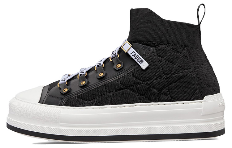 (Women) Dior Walk'n'Dior Mid-Top Sneaker 'Black' KCK389CHK_S900