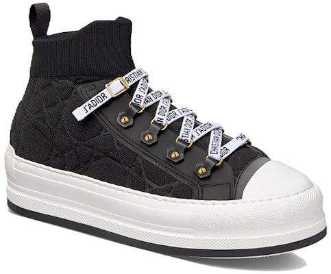 (Women) Dior Walk'n'Dior Mid-Top Sneaker 'Black' KCK389CHK_S900 Order (Women) Dior Walk'n'Dior Mid-Top Sneaker 'Black' KCK389CHK_S900