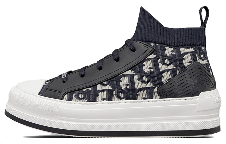 (Women) Dior Walk'n'Dior Mid-Top Sneaker 'Black White' KCK393TOK_S56B