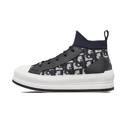 (W) Dior Walk'n'Dior Mid-Top Sneaker 'Black White'