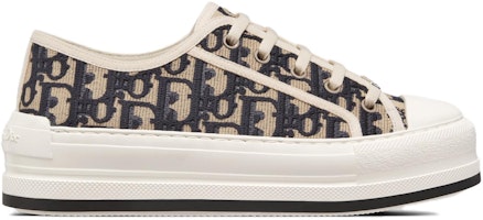 DIOR迪奧 Walk‘n‘Dior 棉布 刺繡 Oblique 印花 時尚板鞋 女款 米色 Order DIOR迪奧 Walk‘n‘Dior 棉布 刺繡 Oblique 印花 時尚板鞋 女款 米色