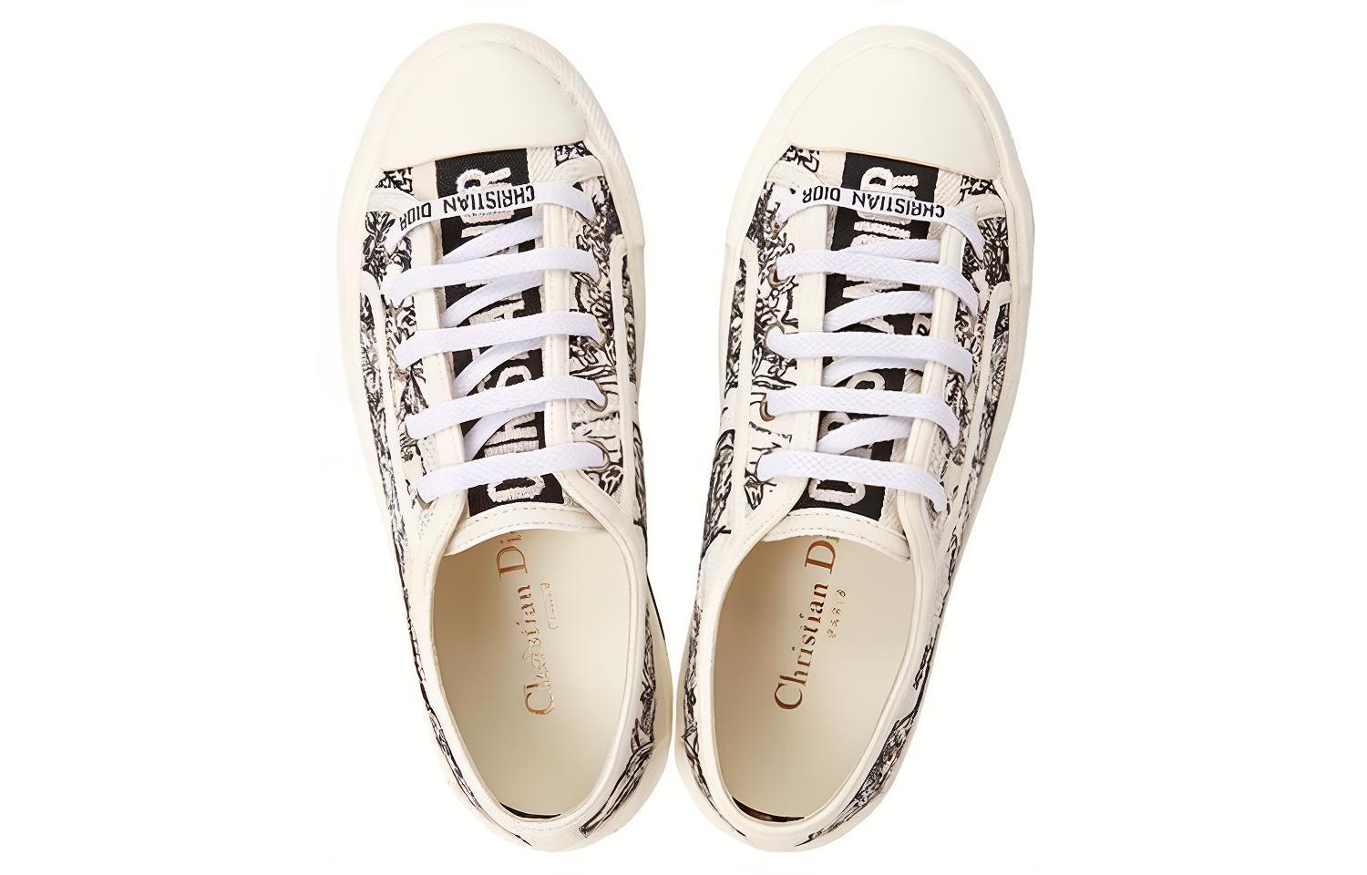 (W) Dior Walk'N'Dior Platform Sneaker 'Embroidered Cotton - Toile de Jouy Voyage' 圖 4