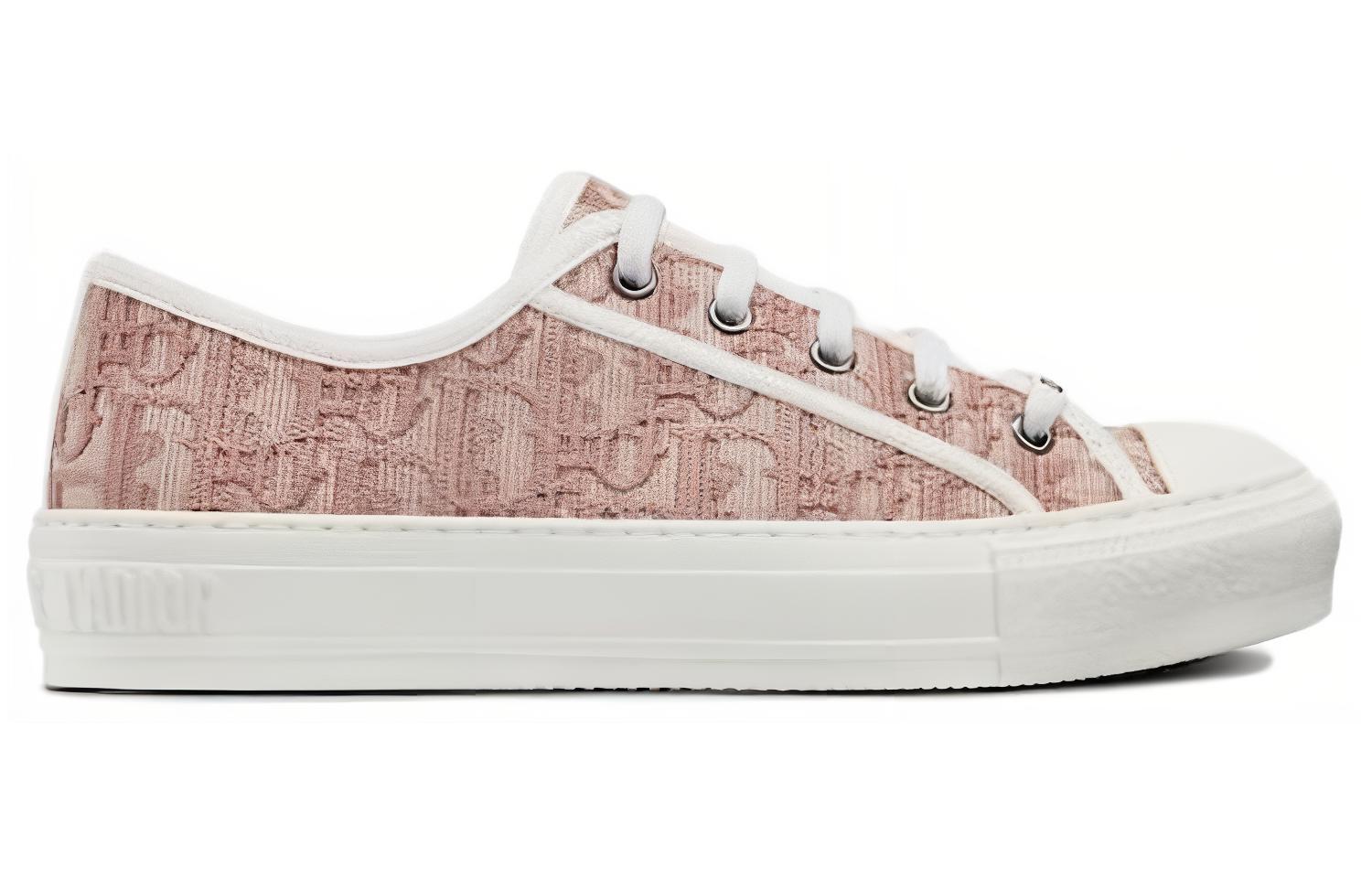 Order (W) 迪奥 WalkDior 裸色斜纹刺绣 'N' 女鞋 KCK211OBE_S21U