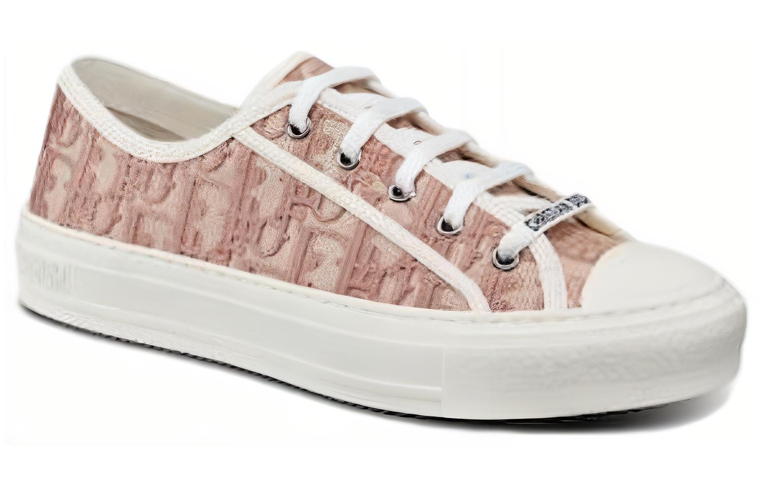 Lookbook (W) 迪奥 WalkDior 裸色斜纹刺绣 'N' 女鞋 KCK211OBE_S21U