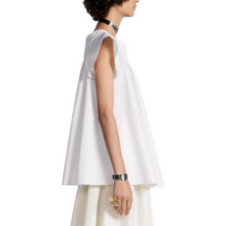 (Women) DIOR White  Short Sleeve T-Shirt with Embroidered Logo. 411B02A3124-X0200 圖 6