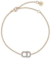 (Women) DIOR White Crystal Gold Metal Bracelet Gold Gift Bag Edition B0845CDLCY-D301 (Women) DIOR White Crystal Gold Metal Bracelet Gold Gift Bag Edition B0845CDLCY-D301