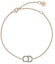Order (Women) DIOR White Crystal Gold Metal Bracelet Gold Gift Bag Edition B0845CDLCY-D301