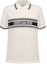 Buy (Women) DIOR White Short Sleeve Polo Shirt with Logo Stripe Embroidery. 143T10A4047-X0200