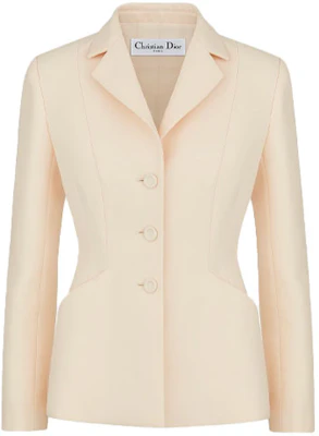 (Women) DIOR White Single-Breasted Long Sleeve Blazer Jacket 841V01A1166-X0200 Order (Women) DIOR White Single-Breasted Long Sleeve Blazer Jacket 841V01A1166-X0200