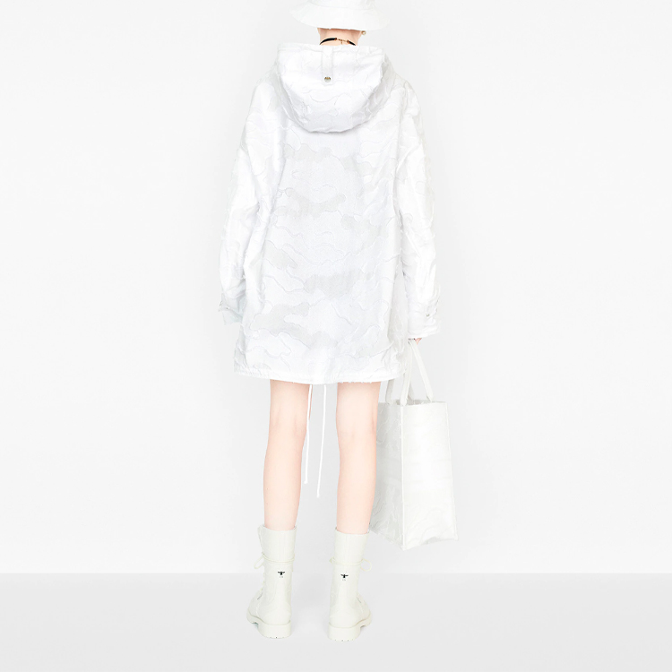 Purchase (W) DIOR Jaket Hoodie Warna Putih Koleksi 2023. 017C10A2960X-0100