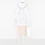 Purchase (Women) DIOR White Solid Color Hooded Jacket 2023 Collection 017C10A2960X-0100