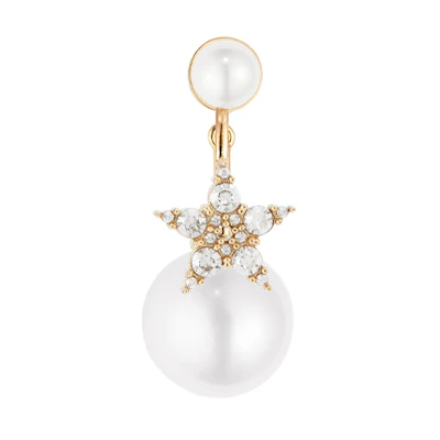 (Women) Dior White Star Pattern Earrings E1036ABCCY-D301