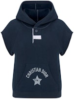 (Women) DIOR Women’s Navy Blue Letter Print Short-Sleeve Hoodie SS24. 423S25A4117-X5645 (Women) DIOR Women’s Navy Blue Letter Print Short-Sleeve Hoodie SS24. 423S25A4117-X5645