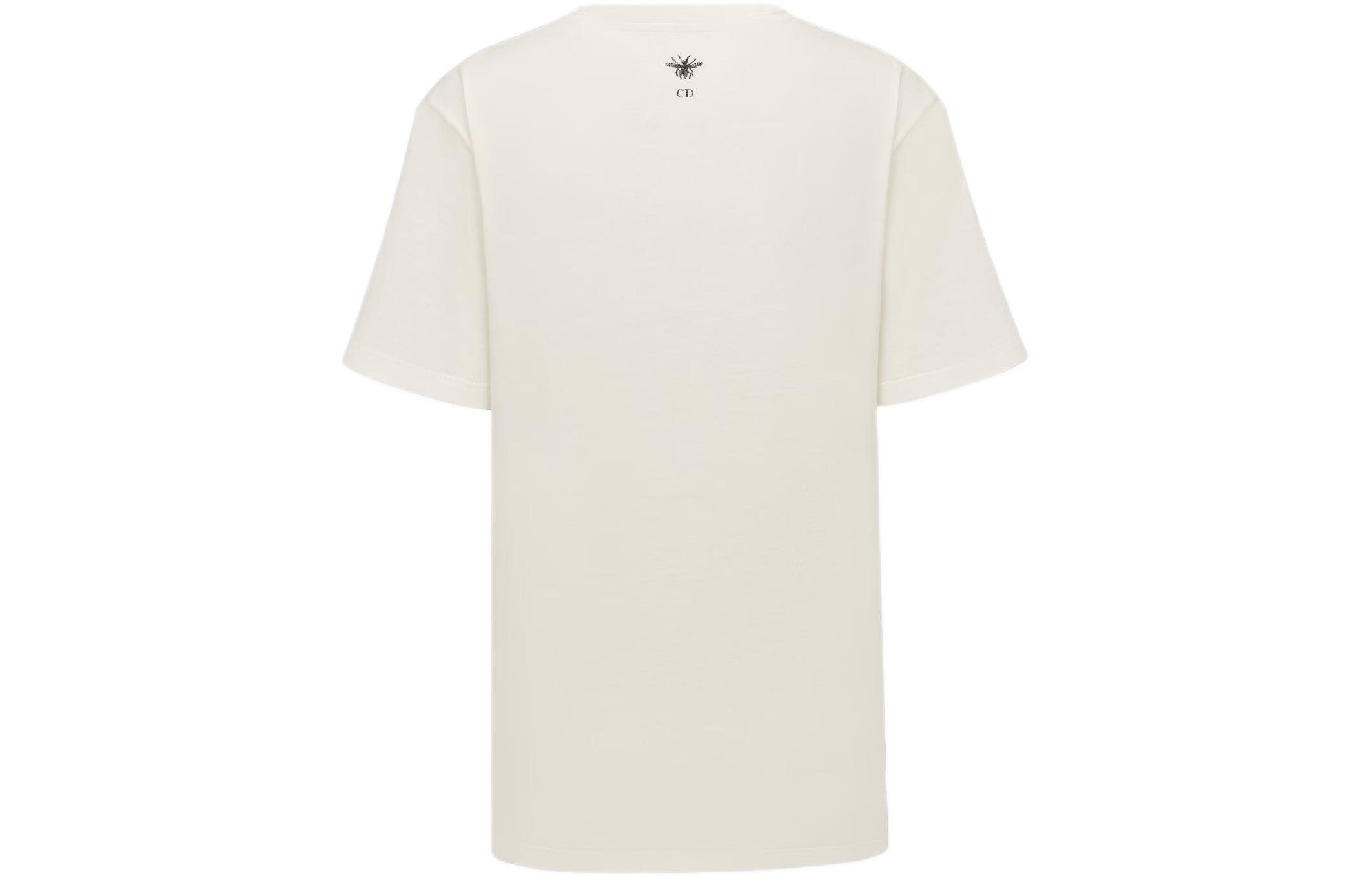 Lookbook (Women) DIOR Women’s Oversized T-Shirt SS24 Dragon Pattern Logo Print Off-White. 413T09A4519-X0200