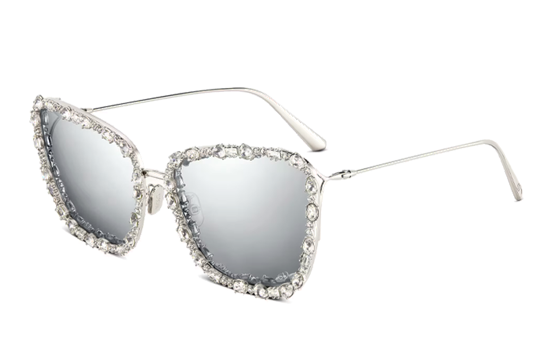 (Women) DIOR Women Silver Square Frame Mirrored Sunglasses MISDB2USRF0S4
