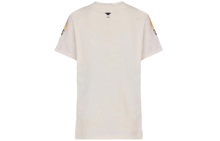 Lookbook (W) ディオール イエロー グラフィックプリント ルーズフィット クルーネック Tシャツ FW21 943T03RC428-2817