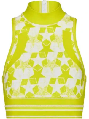 (W) Dior Kuning Tanpa Lengan High-Neck Printed Crop Top 213T05A4077-X2806 Buy (W) Dior Kuning Tanpa Lengan High-Neck Printed Crop Top 213T05A4077-X2806