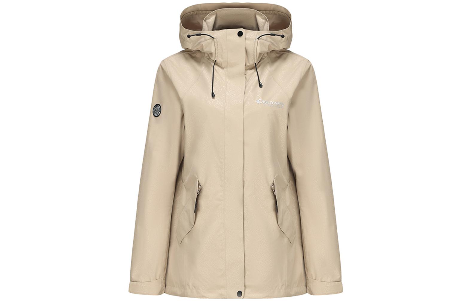 (Women) Discovery Expedition 3-in-1 Windproof Down Jacket Khaki. DAABL921147-F09