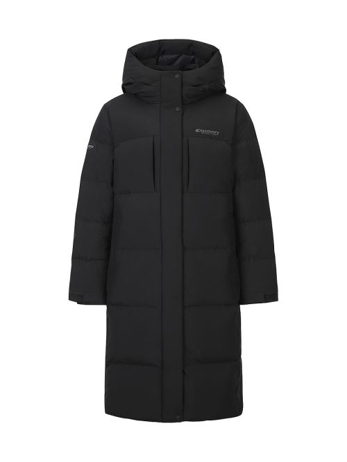 (Women) Discovery Expedition Lester G Goose Down Long Puffer Jacket (Mg.Black) DWDJ68056-BKM