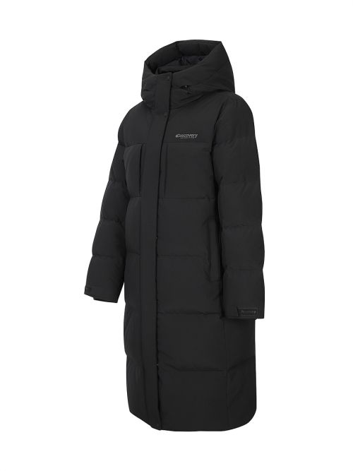 Lookbook (Women) Discovery Expedition Lester G Goose Down Long Puffer Jacket (Mg.Black) DWDJ68056-BKM
