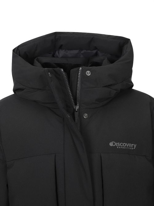 Shop (Women) Discovery Expedition Lester G Goose Down Long Puffer Jacket (Mg.Black) DWDJ68056-BKM