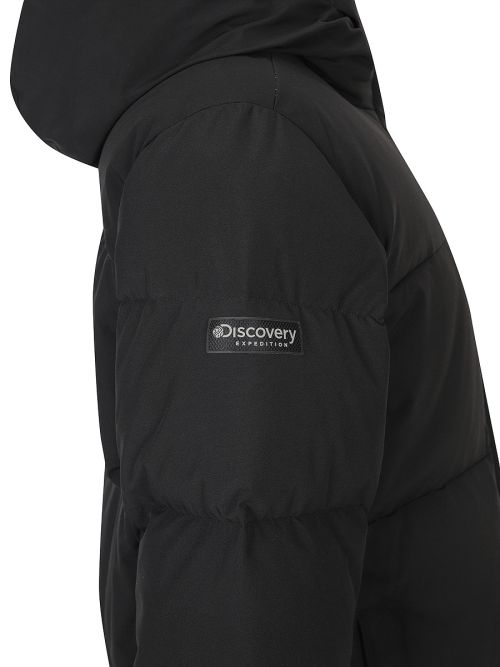 Cheap (Women) Discovery Expedition Lester G Goose Down Long Puffer Jacket (Mg.Black) DWDJ68056-BKM