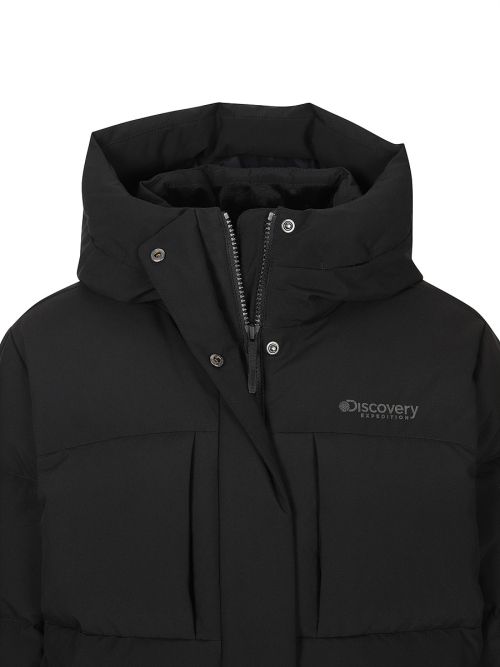 Shop (Women) Discovery Expedition Lester G Goose Down Short Puffer Jacket (Black) DWDJ62056-BKS