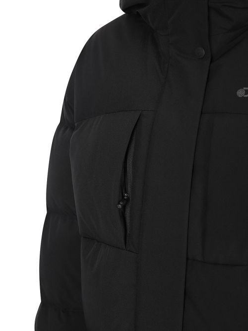 Cheap (Women) Discovery Expedition Lester G Goose Down Short Puffer Jacket (Black) DWDJ62056-BKS