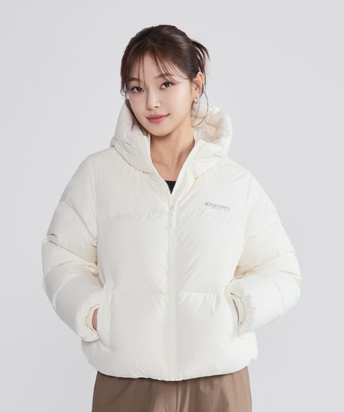(Women) Discovery Expedition Olia Glow Down Short Puffer Jacket (Cream) DWDJ94056-CRS
