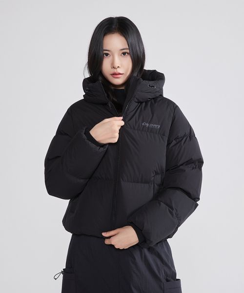 (Women) Discovery Expedition Olia Glow Down Short Puffer Jacket (Black) DWDJ94056-BKS