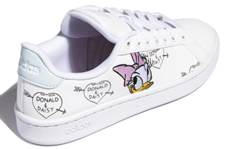 Shop adidas neo GRAND COURT Disney 板鞋 女款 白藍黑紫