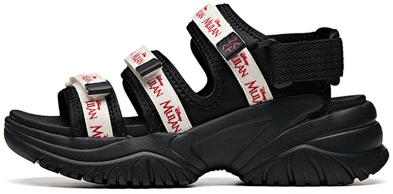 (Women) Anta Disney x Mulan 'Black and White Magic Tape Open-Toe Flat Sandal' 922027032-5 Buy (Women) Anta Disney x Mulan 'Black and White Magic Tape Open-Toe Flat Sandal' 922027032-5