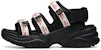(Women) Anta Disney x Mulan 'Black and White Magic Tape Open-Toe Flat Sandal' 922027032-5