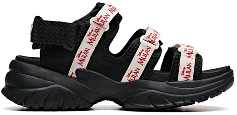 (Women) Anta Disney x Mulan 'Black and White Magic Tape Open-Toe Flat Sandal' 922027032-5 Order (Women) Anta Disney x Mulan 'Black and White Magic Tape Open-Toe Flat Sandal' 922027032-5