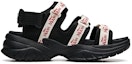 Order (Women) Anta Disney x Mulan 'Black and White Magic Tape Open-Toe Flat Sandal' 922027032-5