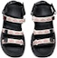Shop (Women) Anta Disney x Mulan 'Black and White Magic Tape Open-Toe Flat Sandal' 922027032-5