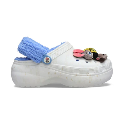 (W) Disney Zoo Topia 2 Crocs Classic Platform Clog 'White Blue'