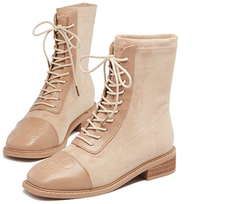 (Women) Disney x Dr. Martens 'Mickey Knit Cream Heeled Lace-Up Boot' 20WDML926-1382 Shop (Women) Disney x Dr. Martens 'Mickey Knit Cream Heeled Lace-Up Boot' 20WDML926-1382