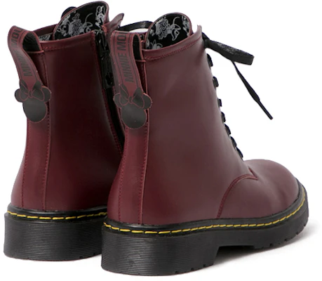 (Women) Disney x Dr. Martens 'Minnie Burgundy Velvet' 20WDBLR18235-113 Details for (Women) Disney x Dr. Martens 'Minnie Burgundy Velvet' 20WDBLR18235-113