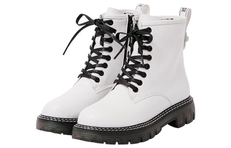 Shop (W) Disney x Dr. Martens ''Minnie Zip Semelle Épaisse Blanche'' 20WDBLR18233-180