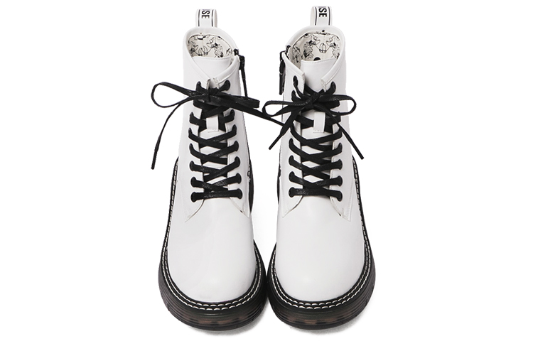 Purchase (W) Disney x Dr. Martens ''Minnie Zip Semelle Épaisse Blanche'' 20WDBLR18233-180