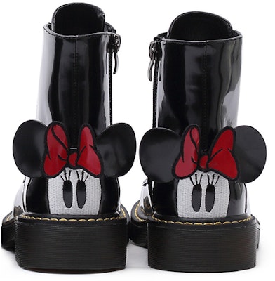 (Women) Disney x Dr. Martens Minnie Mouse 'Shiny Black Patent Embroidery' 20WDBL213-16R00 Details for (Women) Disney x Dr. Martens Minnie Mouse 'Shiny Black Patent Embroidery' 20WDBL213-16R00