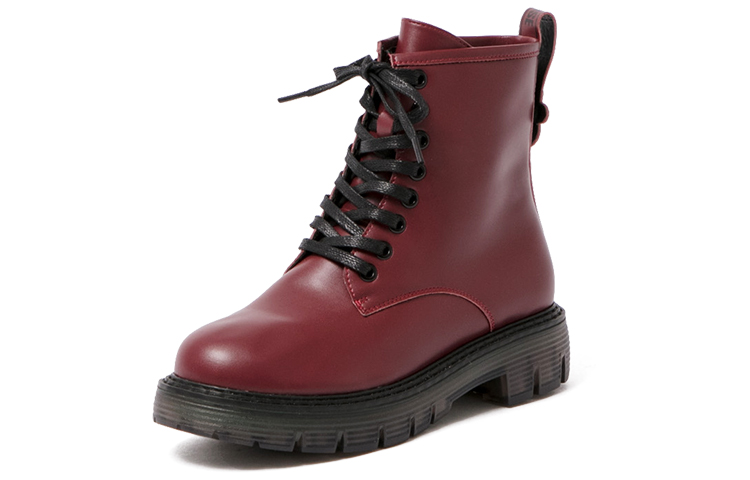 Lookbook (W) Disney x Dr. Martens Plateau-Schnürstiefel mit Reißverschluss ''Burgundy Minnie'' 20WDBL18233-113