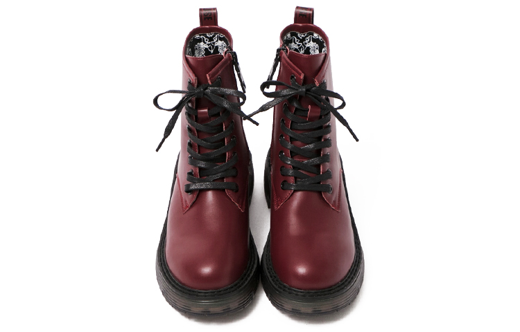 Purchase (W) Disney x Dr. Martens Plateau-Schnürstiefel mit Reißverschluss ''Burgundy Minnie'' 20WDBL18233-113