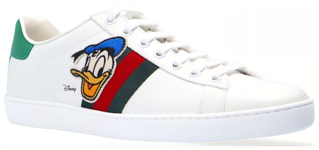 Disney/迪士尼 x GUCCI古琦 ACE 唐老鴨印花 時尚板鞋 女款 白色 Shop Disney/迪士尼 x GUCCI古琦 ACE 唐老鴨印花 時尚板鞋 女款 白色
