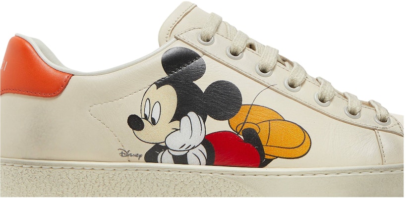 (Women) Disney x Gucci Ace Low 'Mickey Mouse - Ivory' 602129 AYO70 9591 Order (Women) Disney x Gucci Ace Low 'Mickey Mouse - Ivory' 602129 AYO70 9591