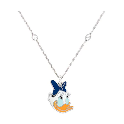 (Women) Disney Gucci Daisy Duck Silver Necklace for Women 639082-J89B4-8520